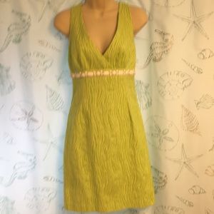 Trina Turk size 4 Lime green dress